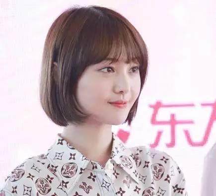 女明星个性短发图片大全_郑爽短发造型_短发女神