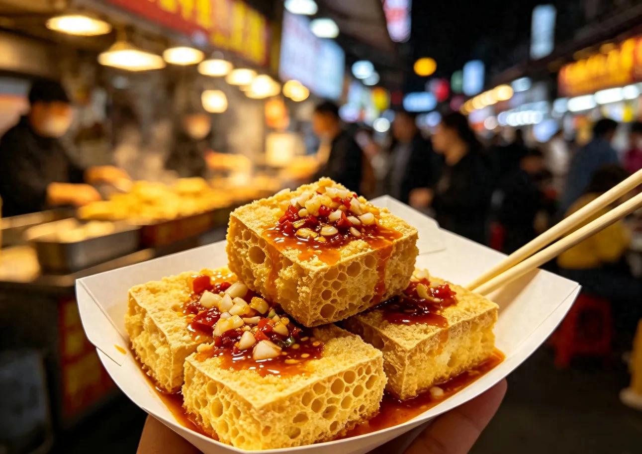 夜市这款网红臭豆腐，骗了不少慕名打卡的食客